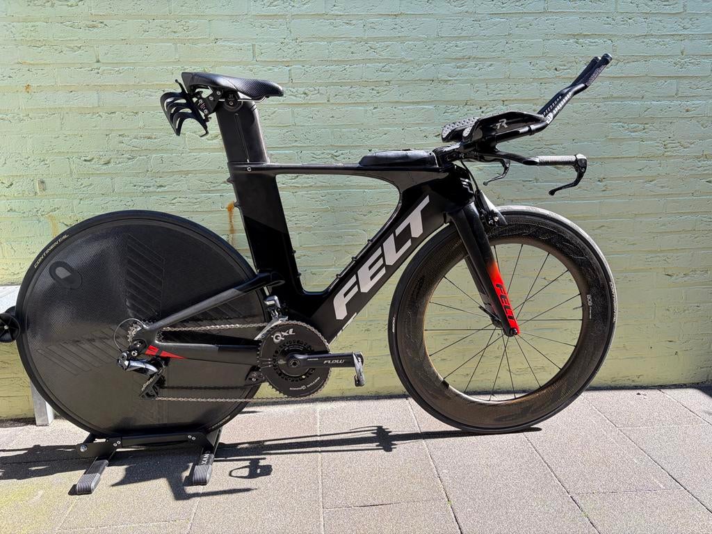 Felt IA 10 Triathlon fiets di2 11 speed 54cm wattage meter!, 28 inch, Carbon, Heren, Zo goed als nieuw