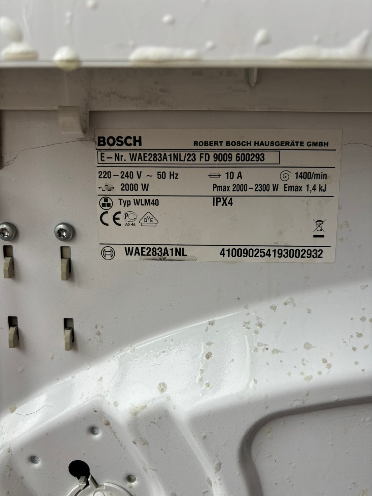 Bosch wasmachine gratis, Ophalen, Zo goed als nieuw