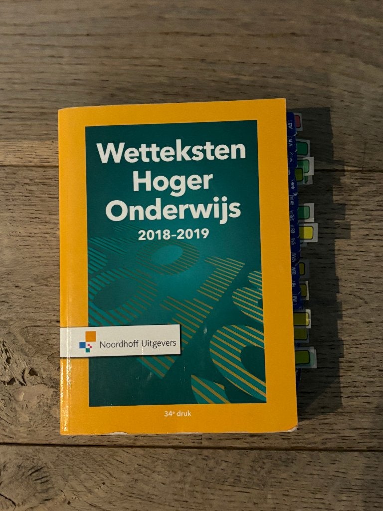 Wetteksten hoger onderwijs 2018-2019, Boeken, Ophalen of Verzenden, Beta, Zo goed als nieuw, HBO
