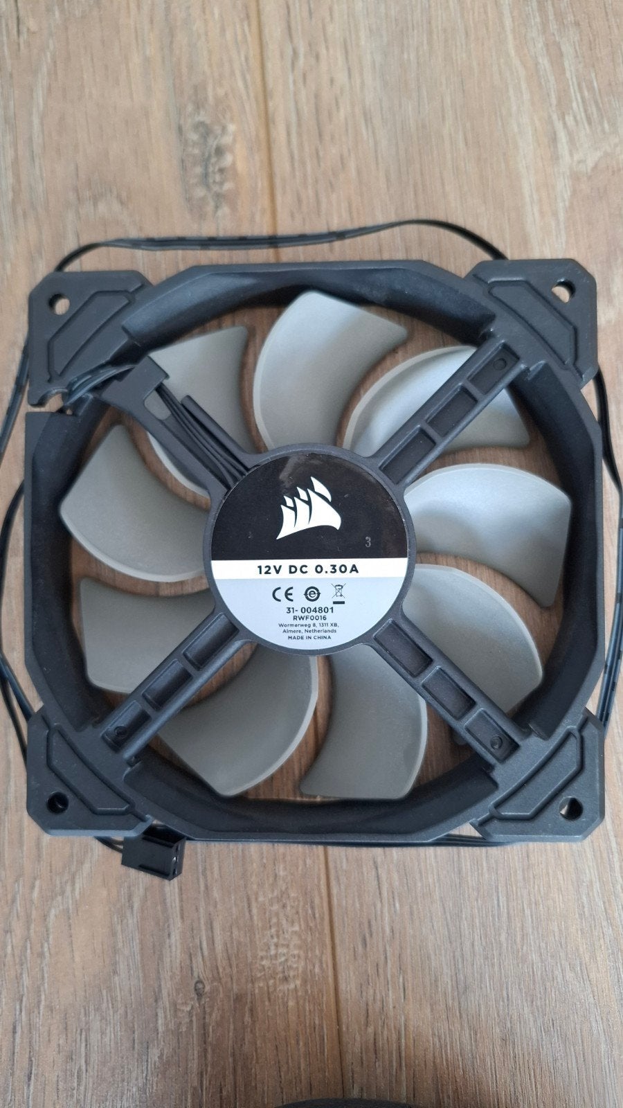 Corsair 120mm PC Ventilator - Zwart/Grijs, Ophalen of Verzenden, Gebruikt, Luchtkoeling