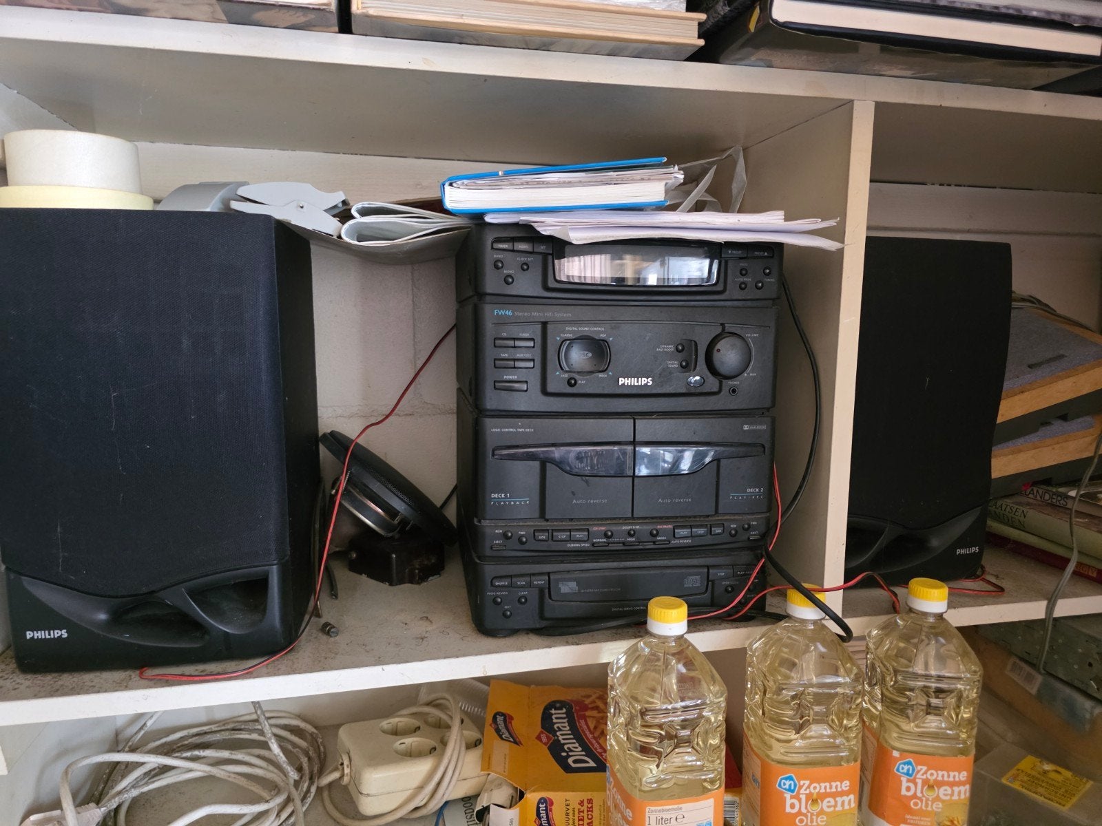 Philips Stereo Set met CD-speler, Cassettedeck en Tuner, Philips, Gebruikt, Tuner of Radio, Losse componenten
