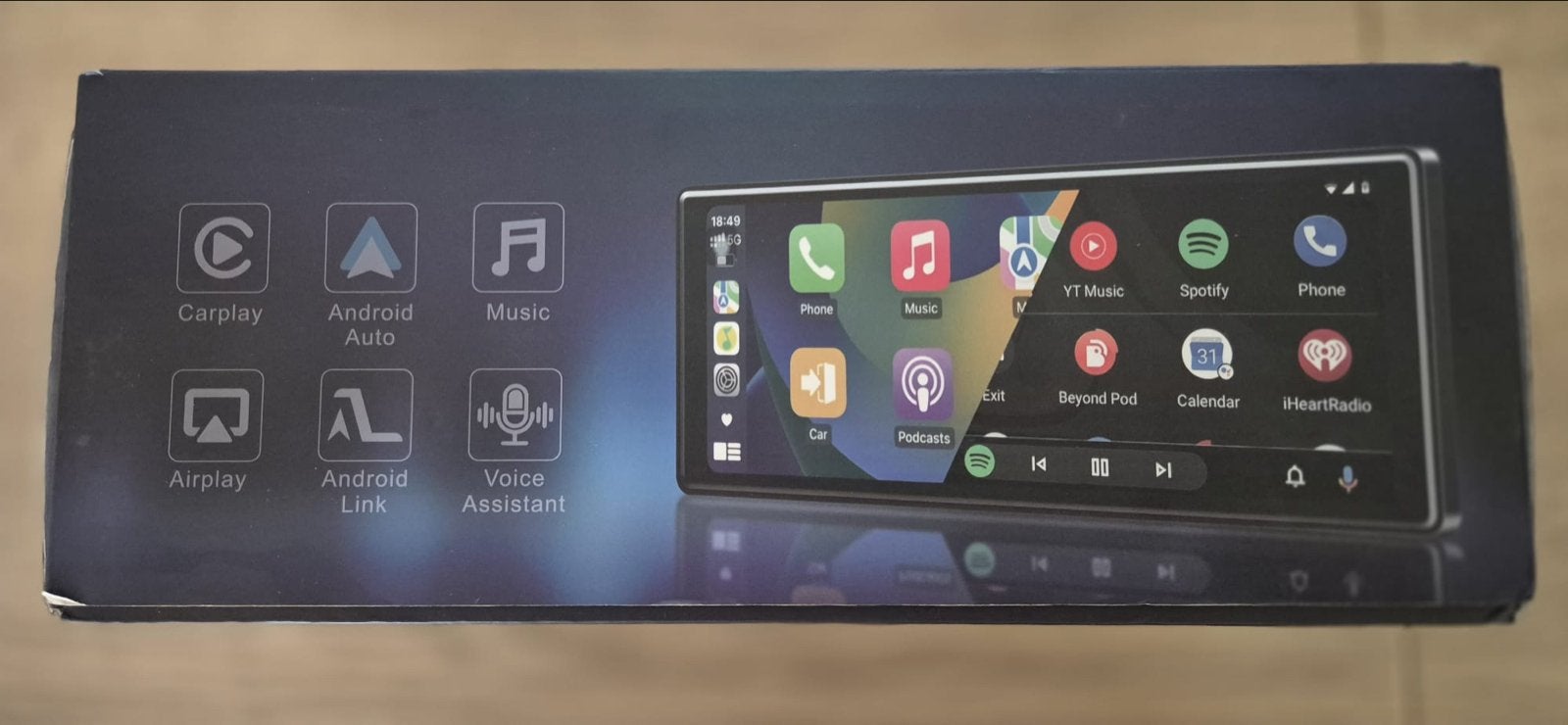 Draagbare Auto Multimedia Speler met CarPlay & Android Auto, Auto diversen, Autonavigatie, Ophalen of Verzenden, Nieuw