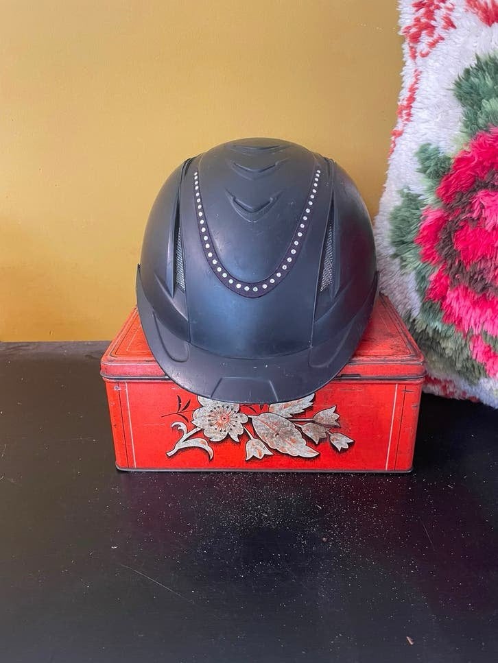 Cap Harry’s Horse met glitter - S/M 52/56, Dieren en Toebehoren, Paardrijkleding, Ophalen of Verzenden, Zo goed als nieuw, Dressuur