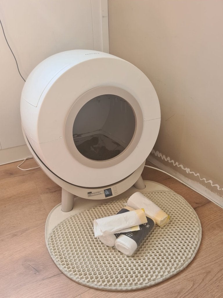 revoloo inclusief zakjes, nieuwe mat en nieuw klepje, Dieren en Toebehoren, Kattenbakken, Ophalen, Zelfreinigend, Gebruikt, Gesloten