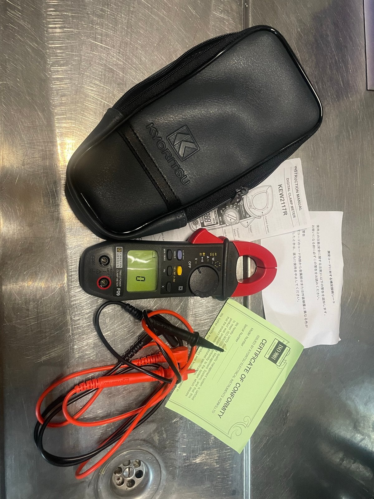 Kyoritsu KEW2117R Digitale Tangmeter met toebehoren, Ophalen, Zo goed als nieuw, Multimeter