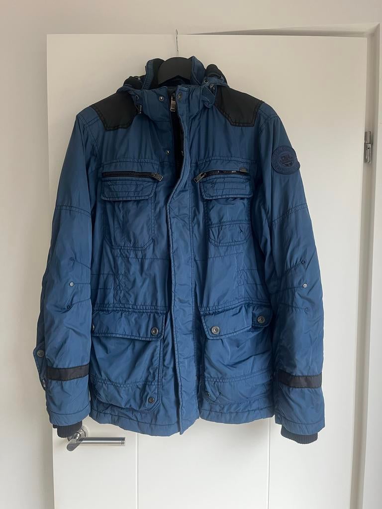 PME Legend Winterjas met Capuchon - maat M, Ophalen of Verzenden, Zo goed als nieuw, Maat 48/50 (M), Blauw