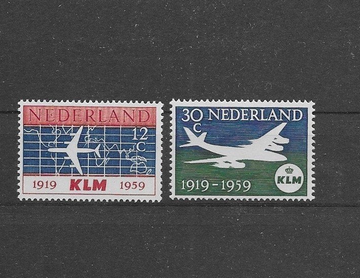 Nederland 1959, NVPH 729 t/m 730, Postfris., Verzenden, Na 1940, Postfris