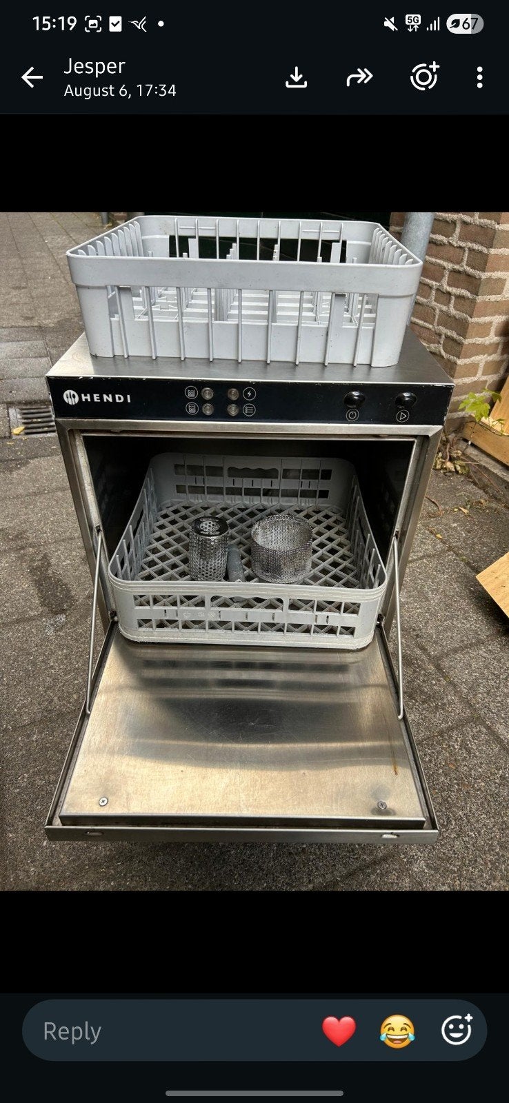 Hendi vaatwasser defect, Ophalen, 60 cm of meer, Niet werkend, Vrijstaand