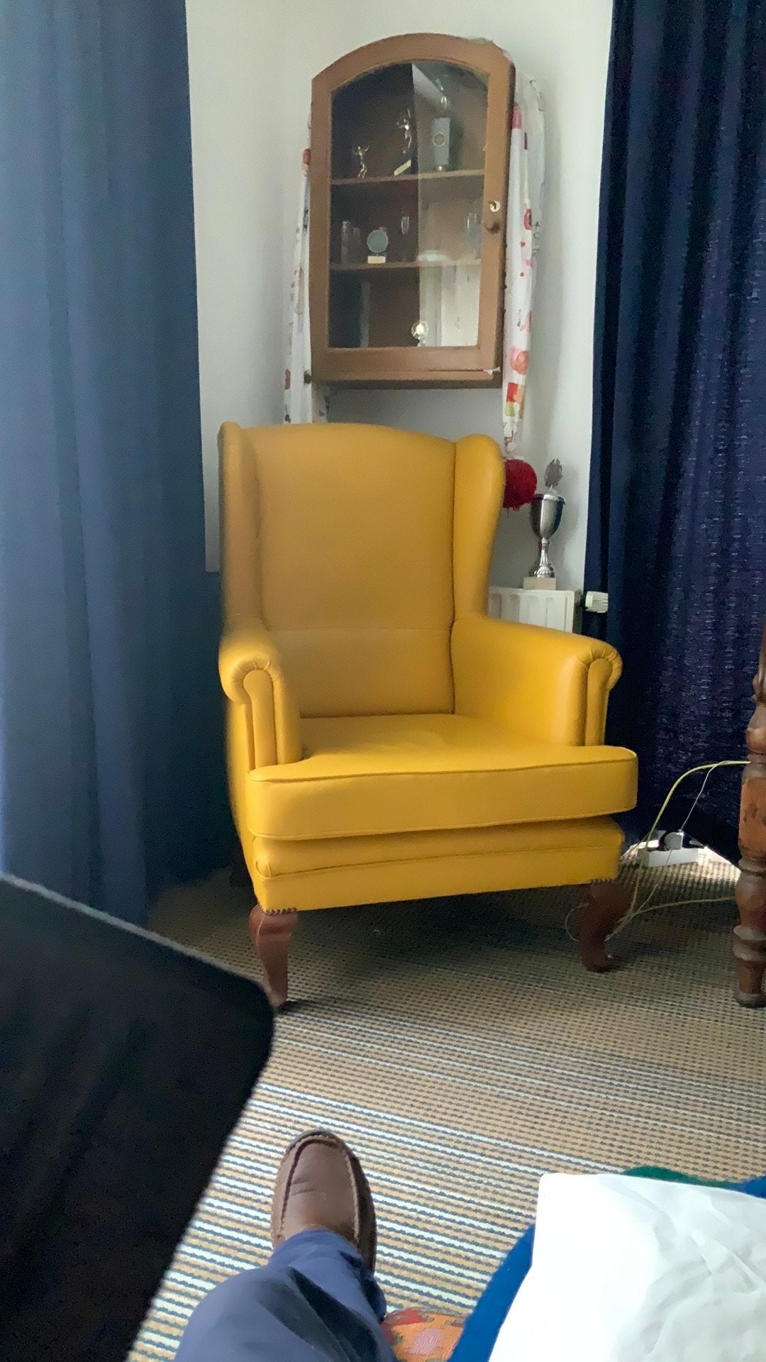 Fauteuil, zeer netjes, Ophalen, Overige kleuren, Leer, Fauteuil