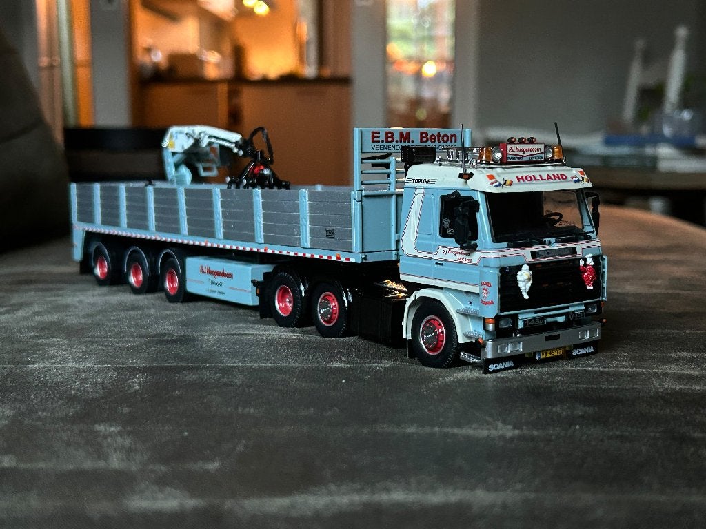 Scania 143 P J Hoogendoorn, Hobby en Vrije tijd, Ophalen of Verzenden, Nieuw, Bus of Vrachtwagen, Tekno