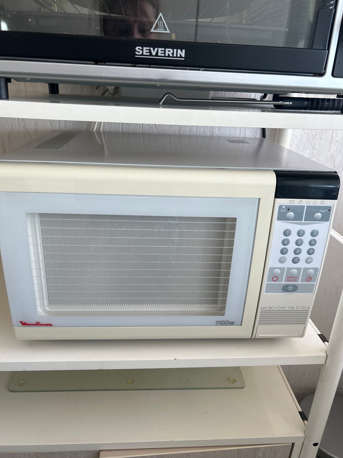 Moulinex Micro-Chef FM B 735 A Magnetron 1100W, Witgoed en Apparatuur, Magnetrons, Ophalen, Gebruikt, Magnetron, Draaiplateau