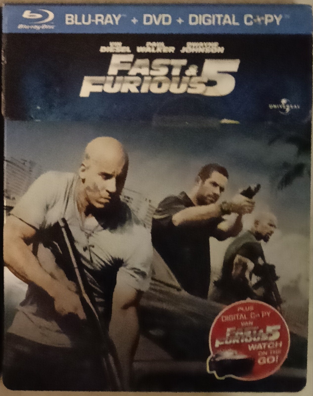 Fast & Furious 5 bluray steelbook, Ophalen of Verzenden, Zo goed als nieuw, Actie
