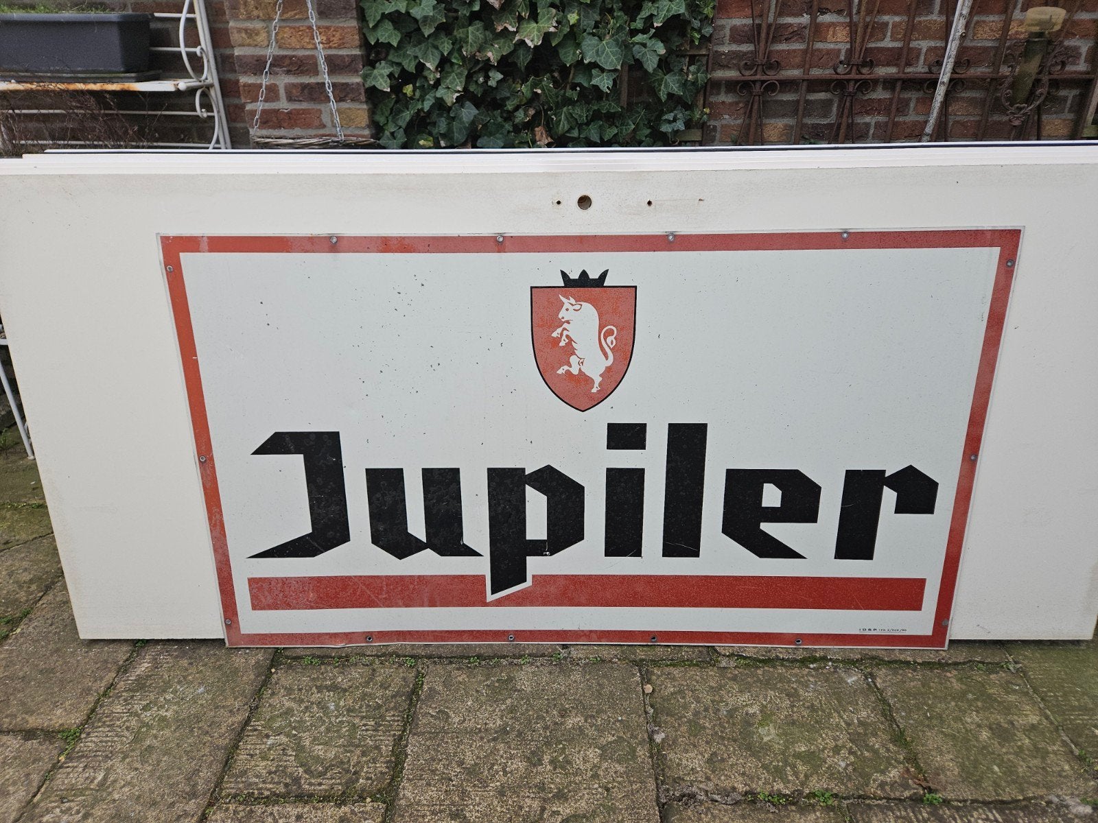 Groot reclamebord Jupiler, Ophalen, Zo goed als nieuw, Reclamebord