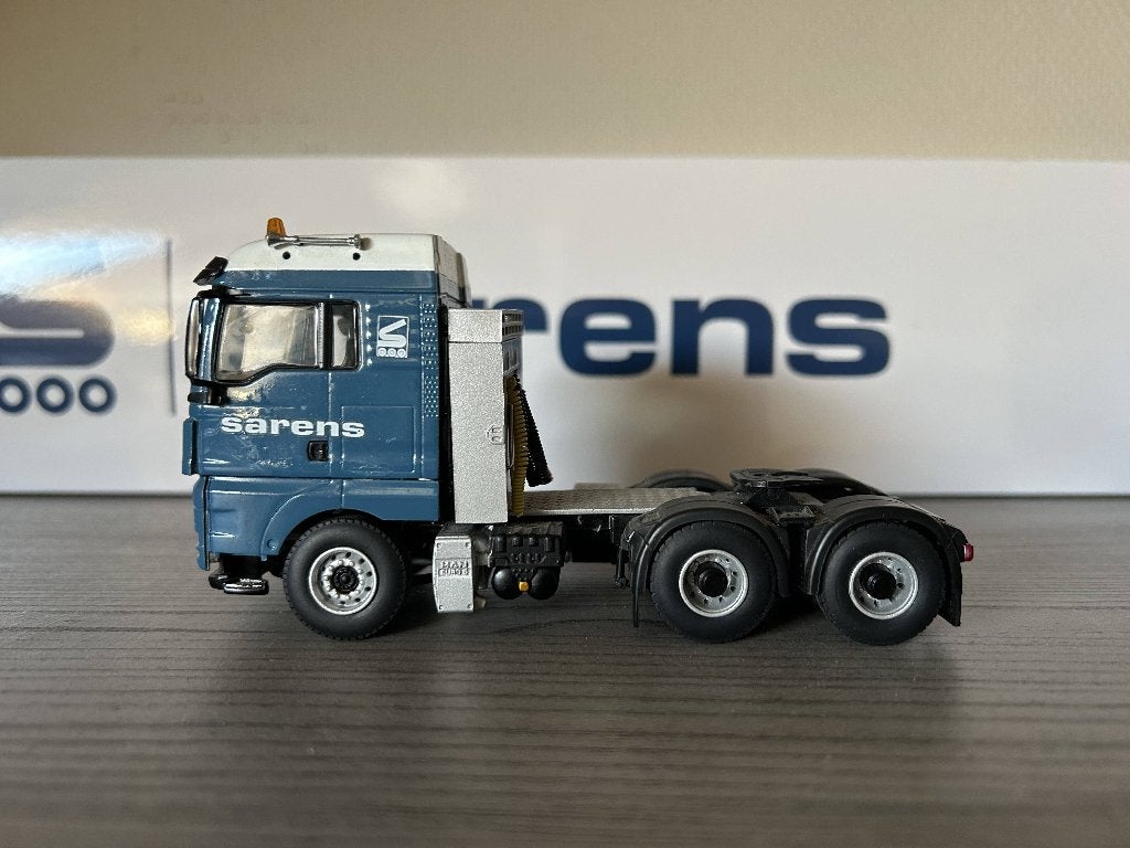 Sarens MAN TGX XLX 6x4 WSI 1/50, Hobby en Vrije tijd, Modelauto's | 1:50, Verzenden, Gebruikt, Bus of Vrachtwagen, Wsi
