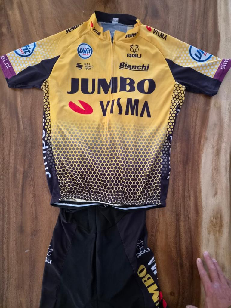 Fiets pak spinning pak Jumbo Visma xxl, Ophalen of Verzenden, Zo goed als nieuw, XXL, Bovenkleding