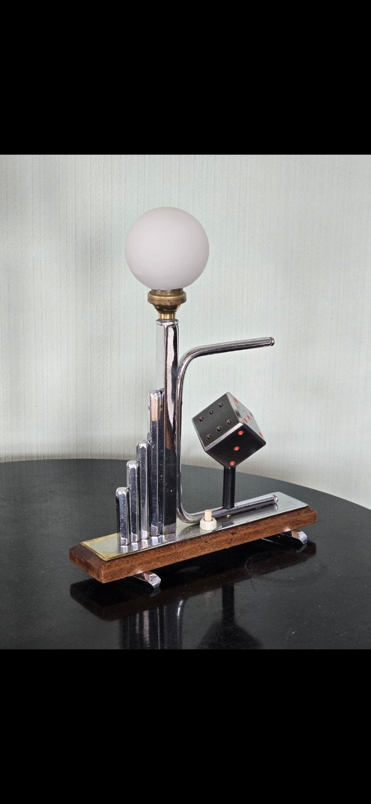Art Deco Tafellamp Casino Stijl, Antiek en Kunst, Ophalen of Verzenden