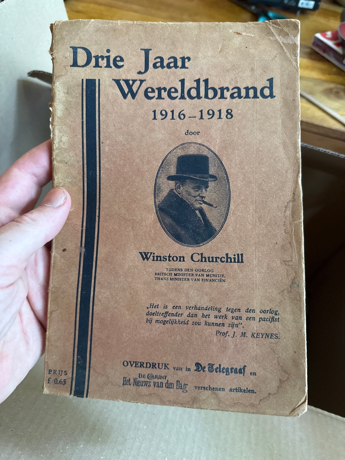 Drie Jaar Wereldbrand 1916-1918 - Winston Churchill, Ophalen of Verzenden, 20e eeuw of later, Gelezen