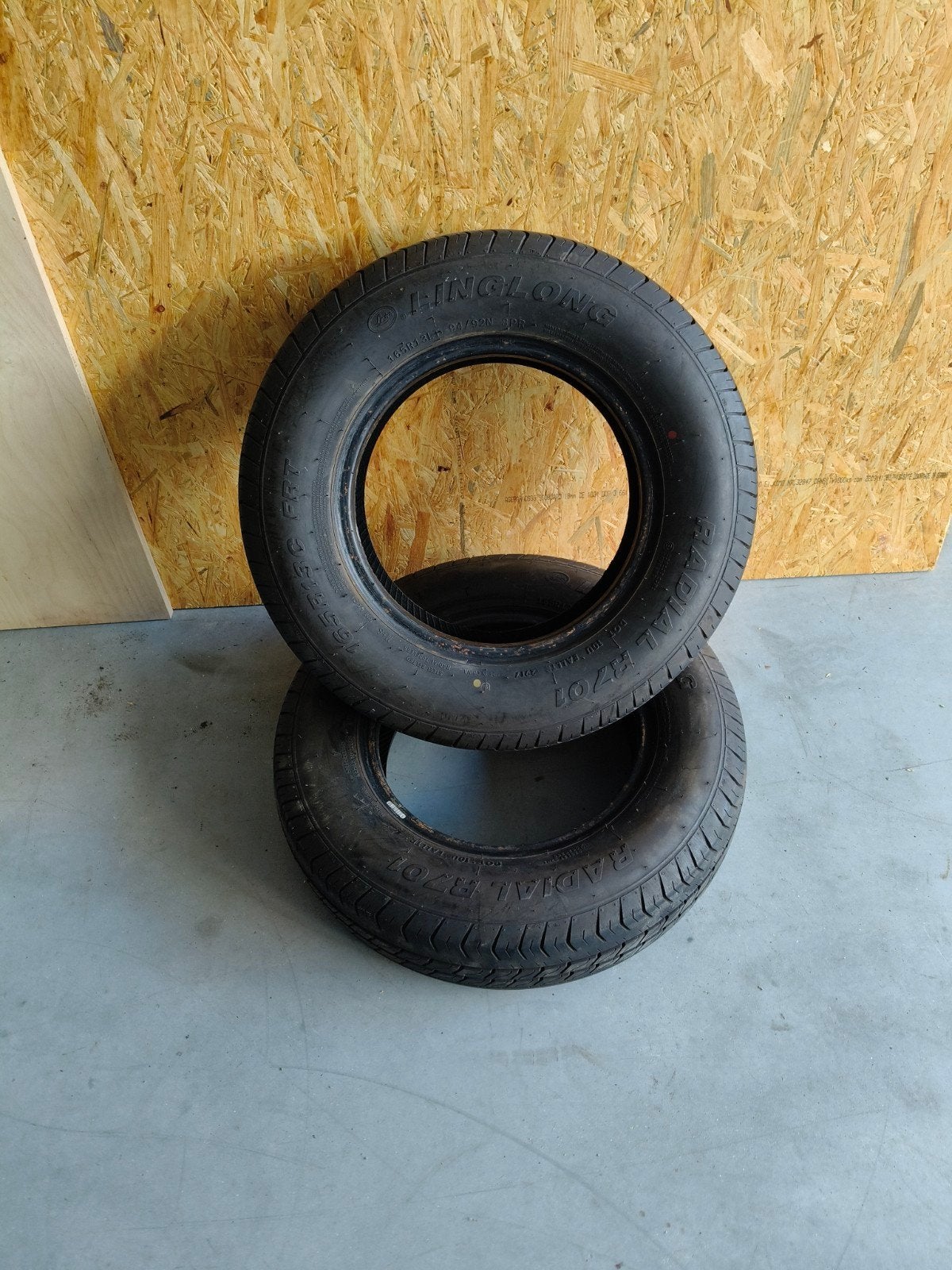Aanhanger banden set 165R13LT, Auto diversen, Ophalen of Verzenden