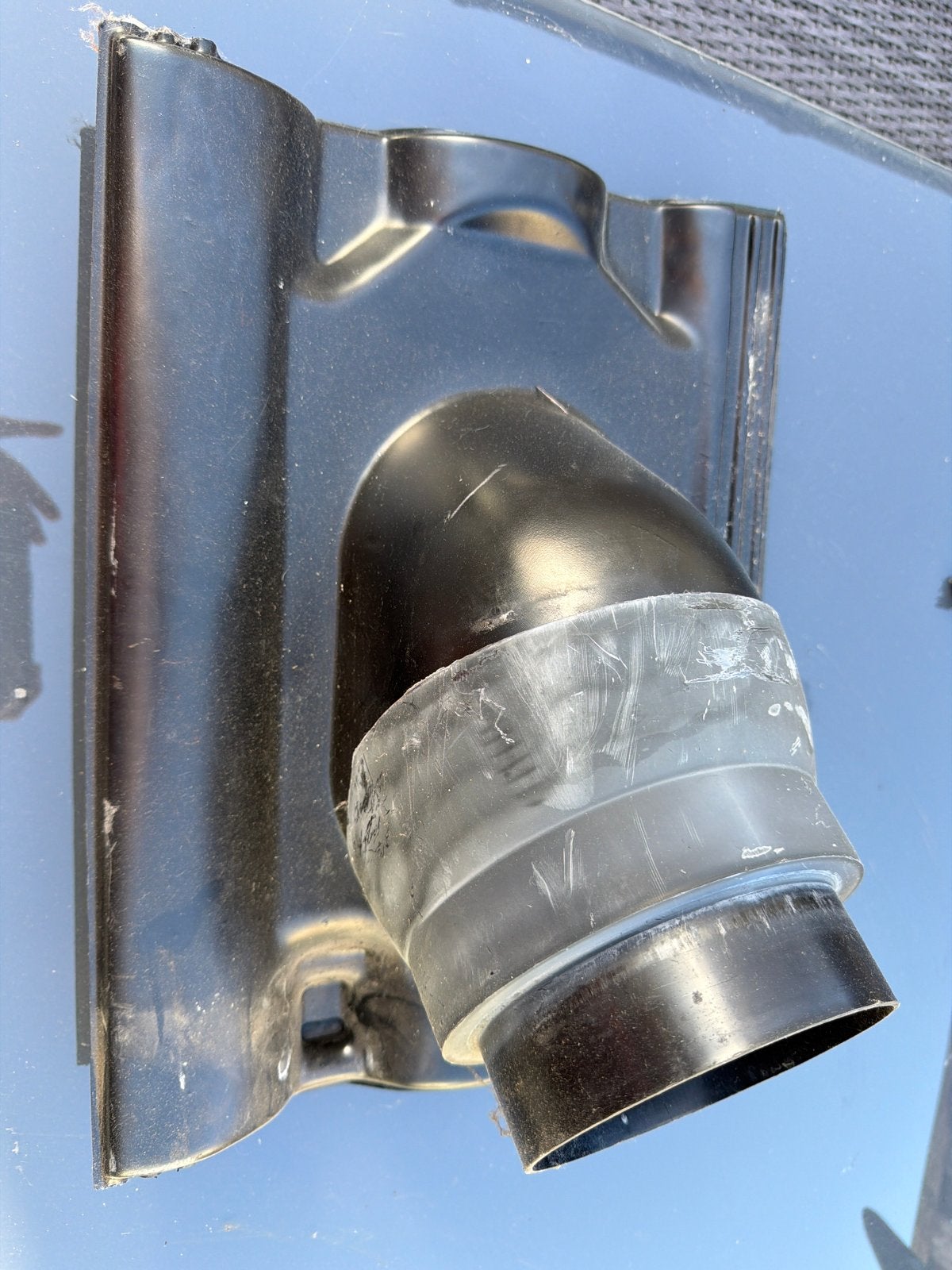 RookgasDakdoorvoer 125 voor ventilatie of afzuiging, Ophalen, Kunststof, Gebruikt, Zwart