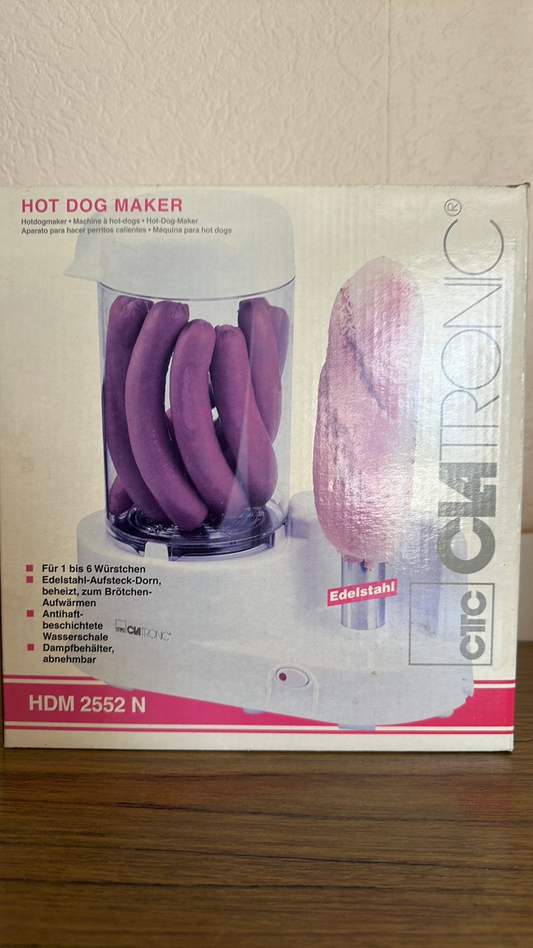 Hot Dog Maker Clatronic  HDM 2552 N, Witgoed en Apparatuur, Ophalen of Verzenden