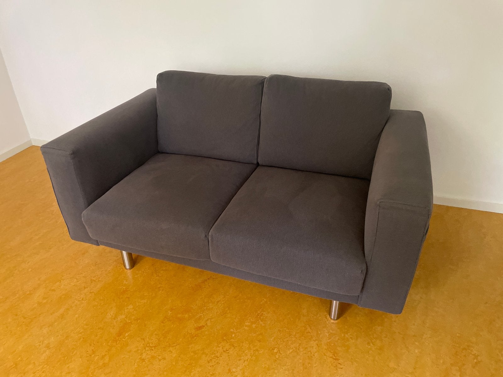 Ikea Norsborg tweezitsbank - Antraciet grijs - stof, Ophalen, 150 tot 200 cm, Tweepersoons, 75 tot 100 cm