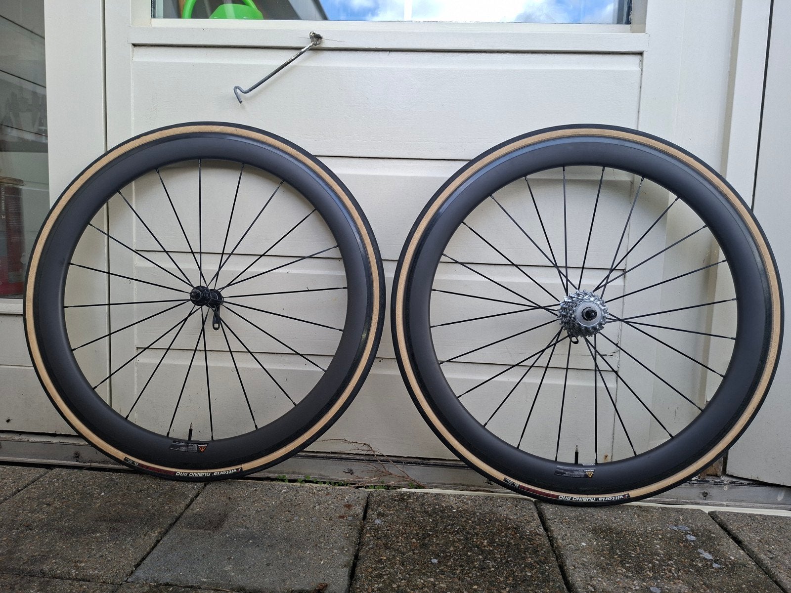 Carbon Wielset 50mm Campagnolo, Ophalen of Verzenden, Carbon