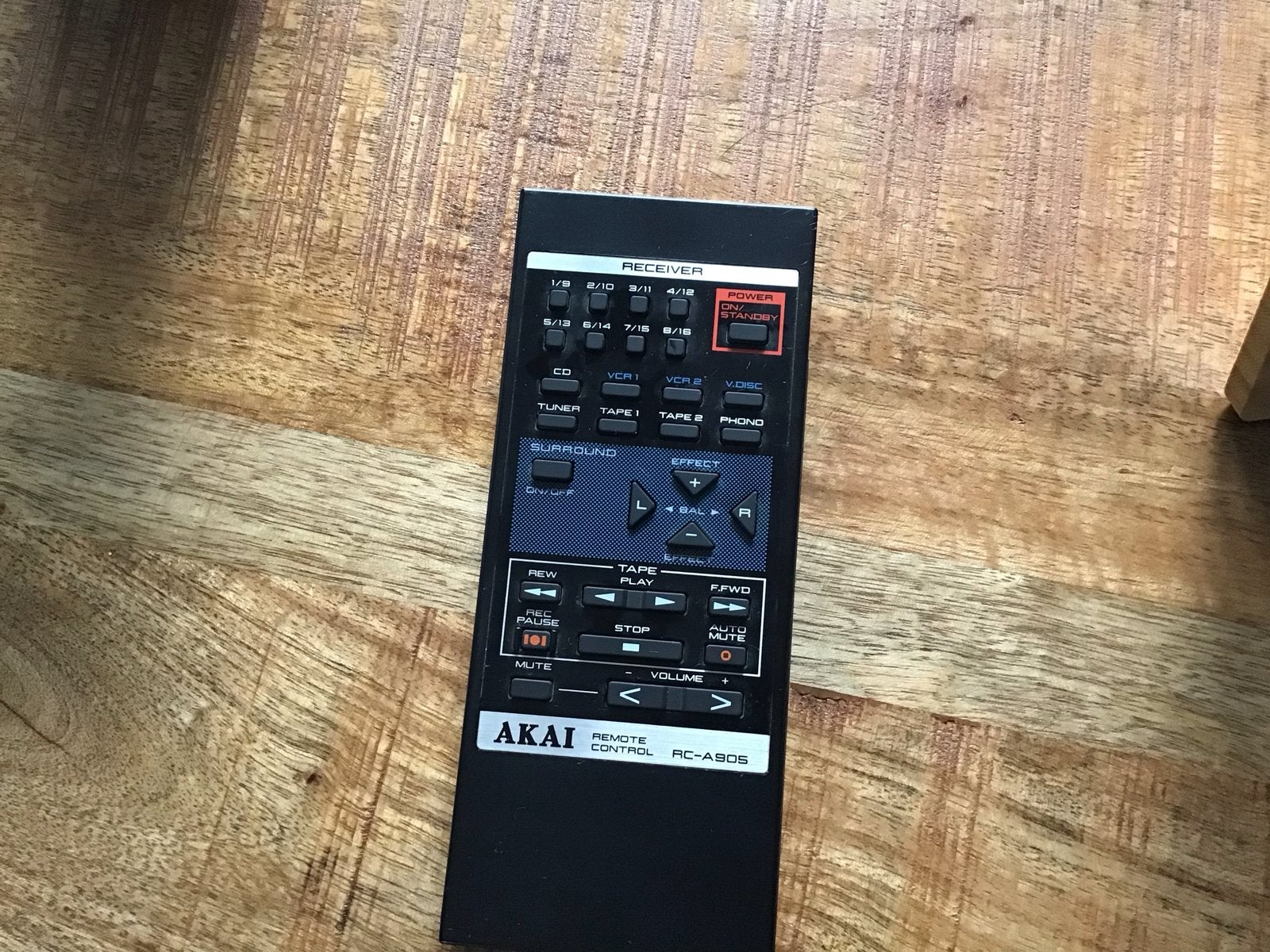 AKAI Afstandsbediening RC-A90S voor Receiver, Ophalen of Verzenden, Gebruikt, Origineel, Receiver of Versterker