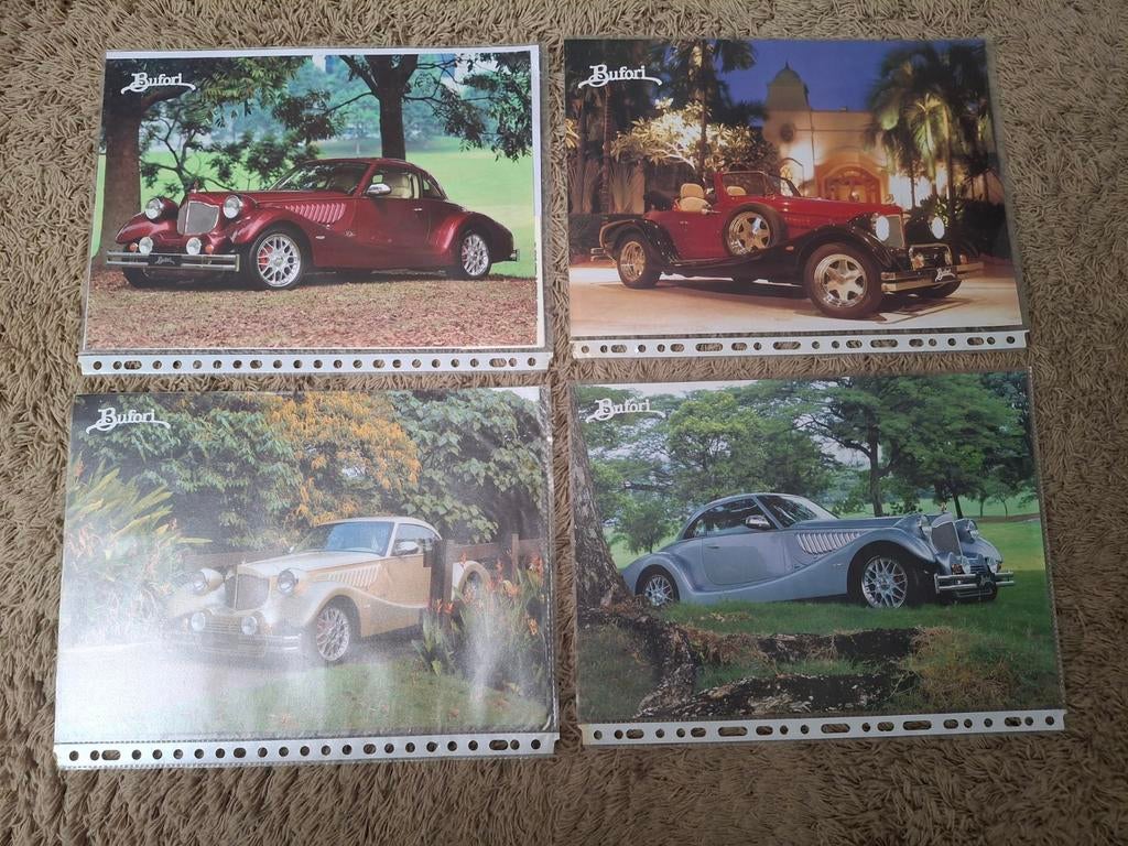 Lot autofolders (leaflets) Bufori, Verzenden, Zo goed als nieuw, Algemeen