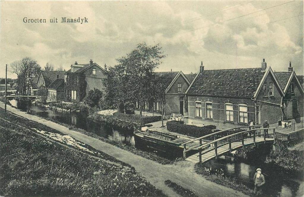 388-427-043 Maasdijk, Verzenden, Voor 1920, Zuid-Holland
