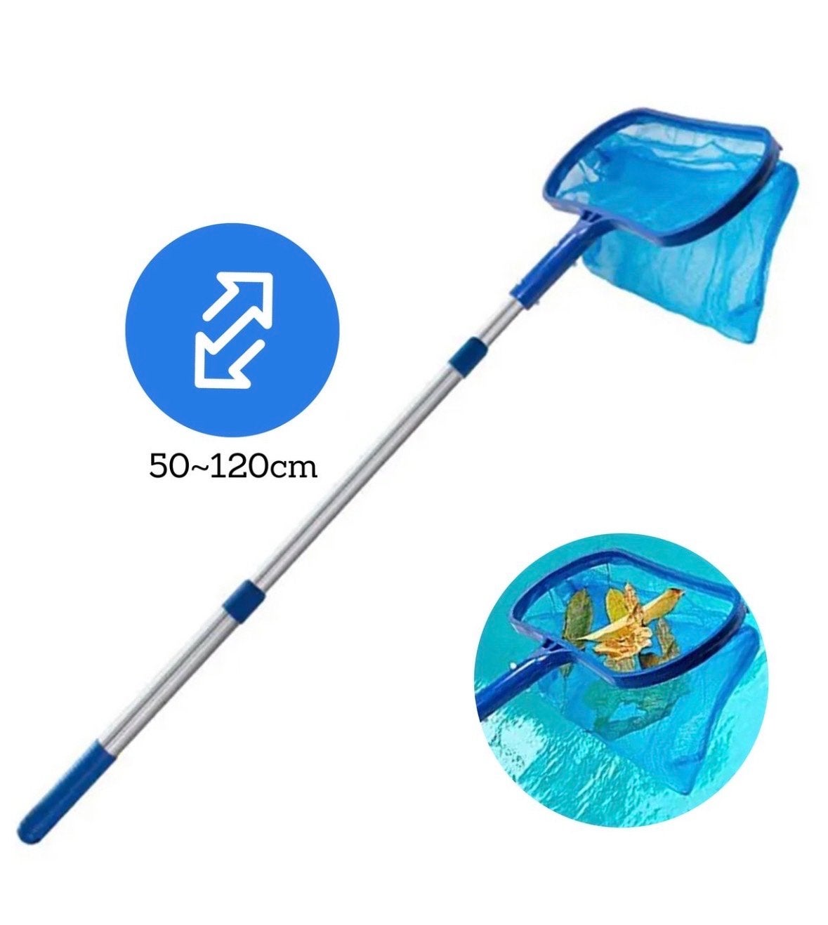 Ongebruikt zwembad schepnet - uitschuifbaar 50-120cm, Ophalen of Verzenden, Nieuw, Overige typen