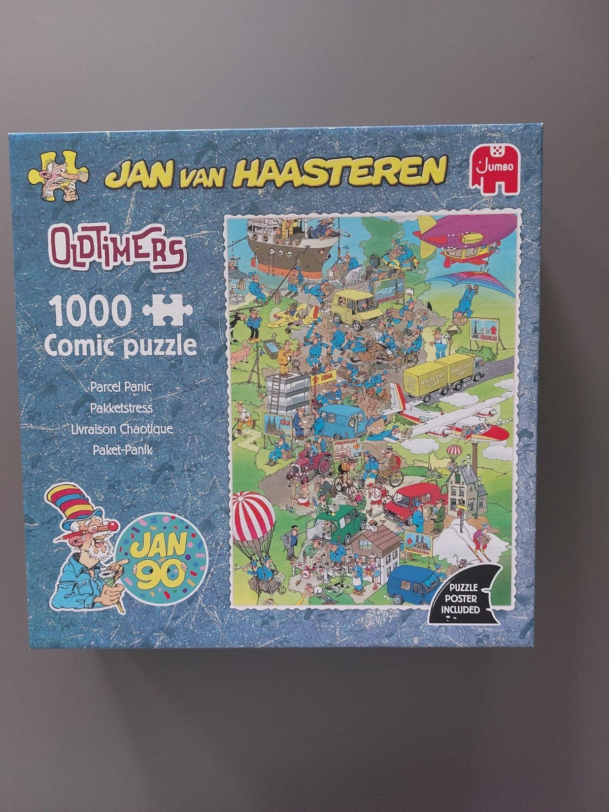 Jan van Haasteren Parcel panic, Ophalen of Verzenden, 500 t/m 1500 stukjes, Zo goed als nieuw, Legpuzzel