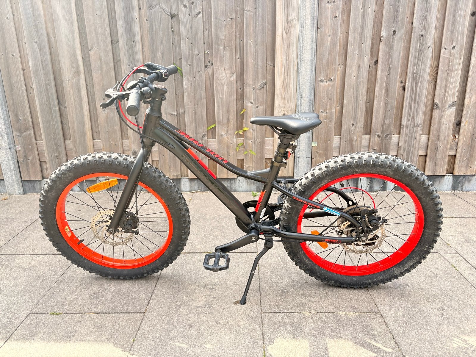 Volaire Fatbike 20 inch - Zwart/Rood - 6 versnellingen, Ophalen, Gebruikt, 20 inch, Versnellingen