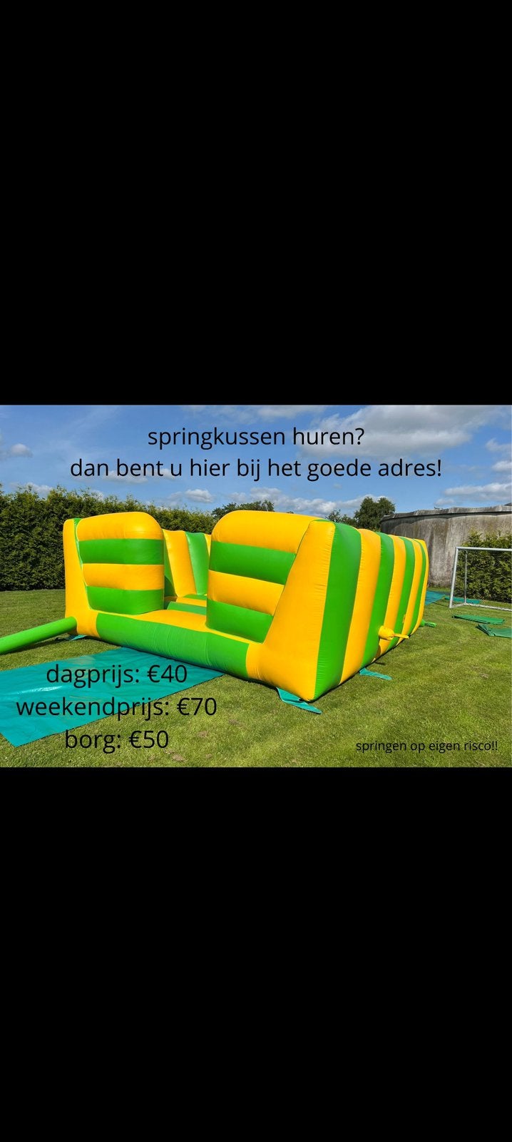Sprinkussen huren!?, Ophalen, Zo goed als nieuw