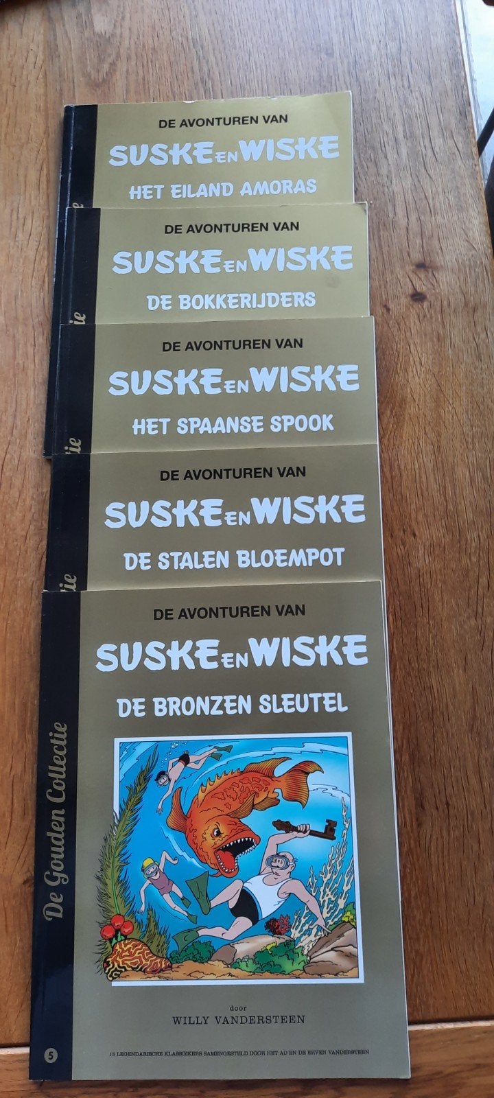 Suske en Wiske - De Gouden Collectie (15 delen), Meerdere stripboeken, Ophalen of Verzenden, Gelezen, Willy Vandersteen