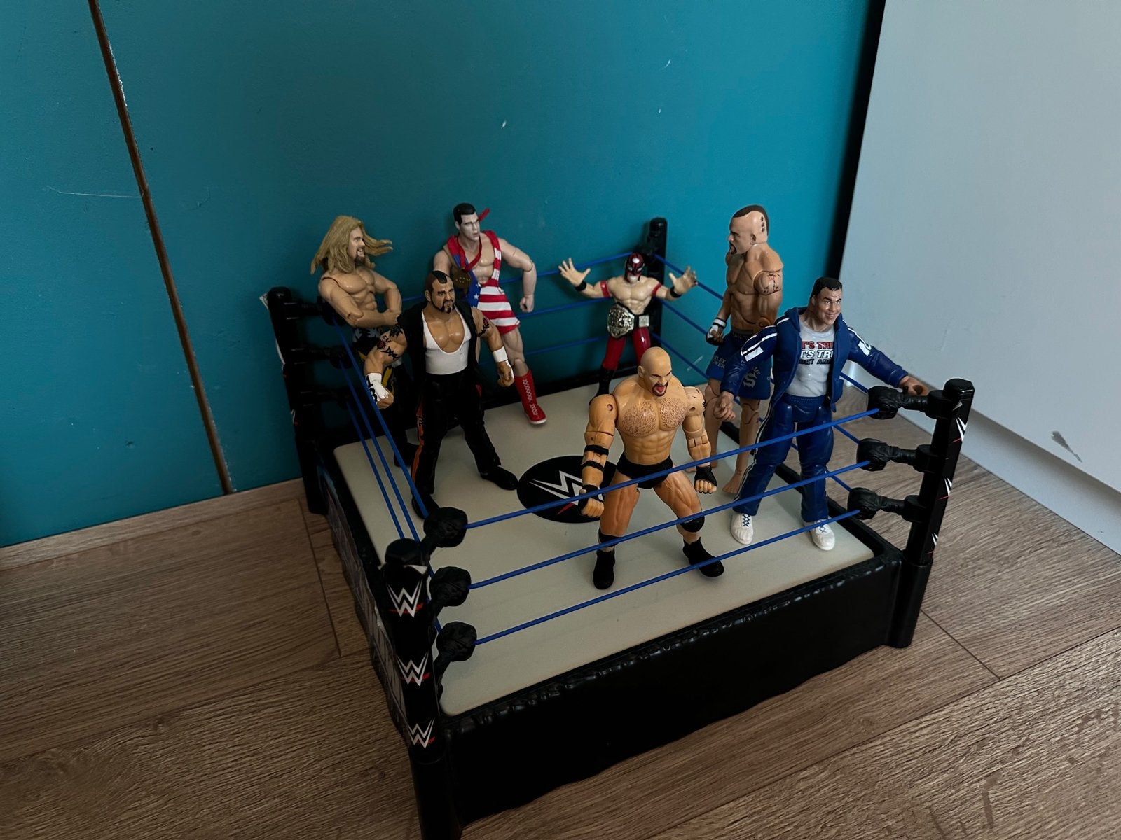 WWE poppen en ring - complete set, Ophalen of Verzenden, Zo goed als nieuw