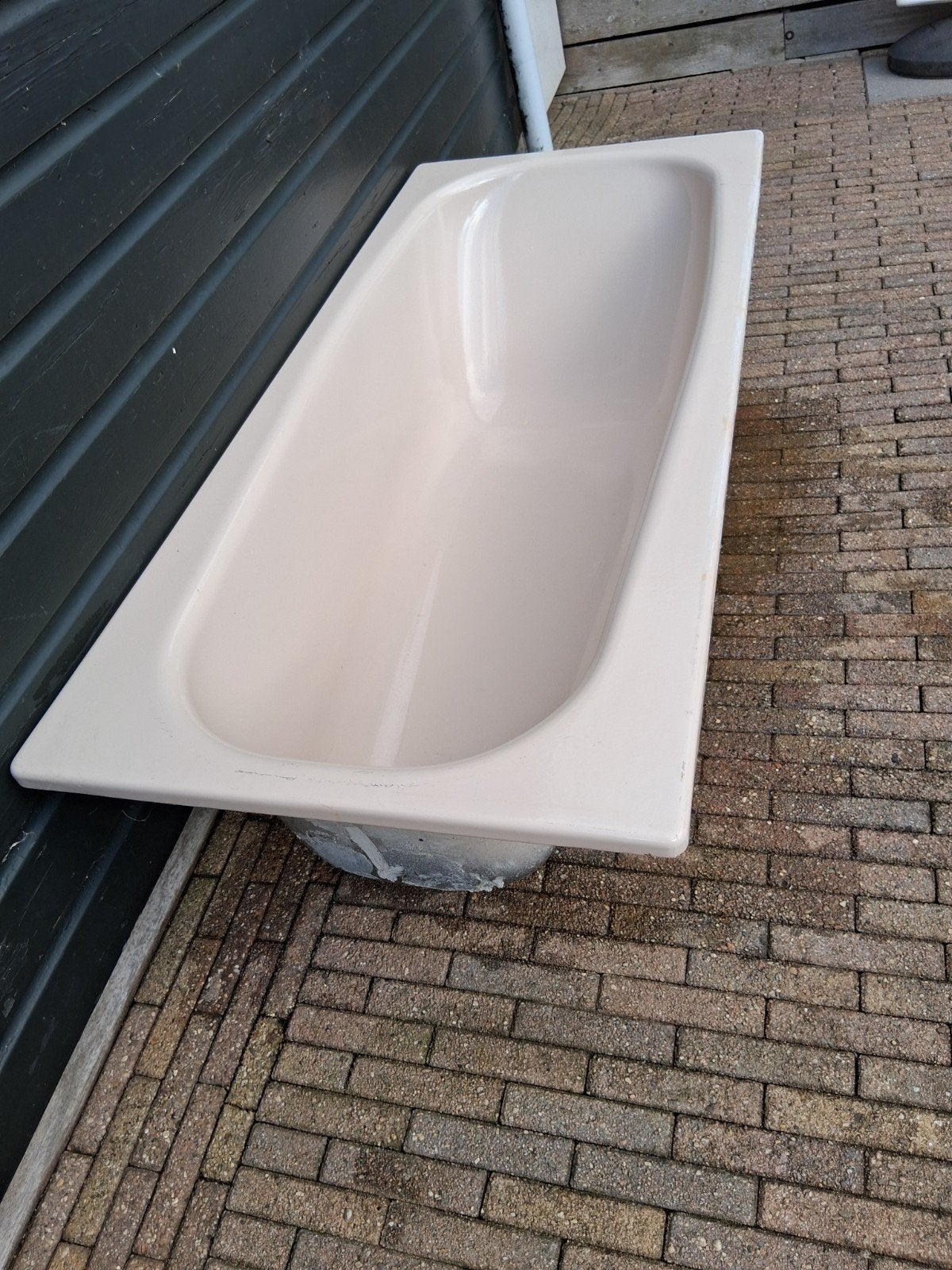 Oude ijzeren badkuip afm 170 x 75 x 43 cm, Ophalen of Verzenden, Gebruikt, Wastafel