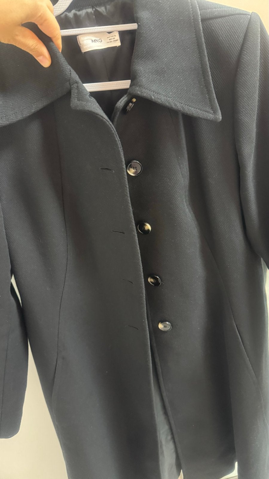 Nieuwe Mango Mantel Zwart Maat XL, Ophalen of Verzenden, Nieuw, Maat 46/48 (XL) of groter, Zwart