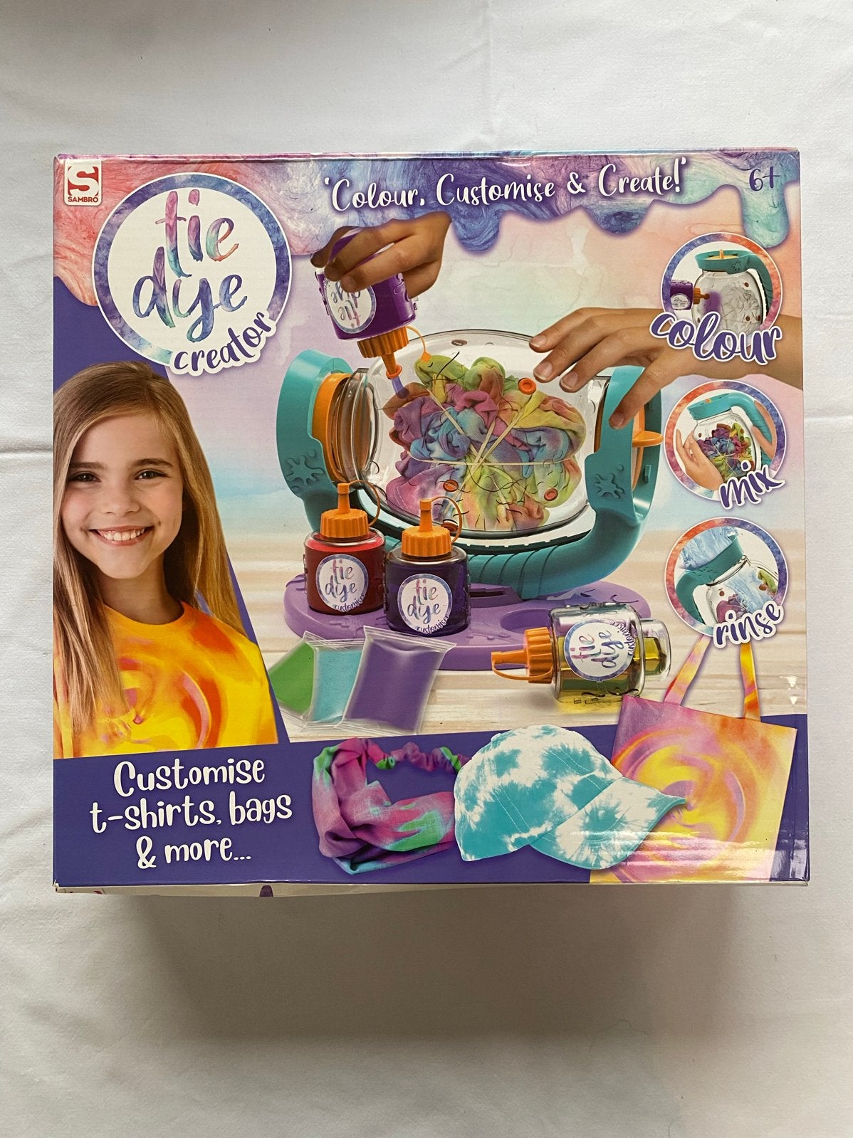 Tie Dye Creator set - Maak je eigen tie-dye kleding!, Ophalen, Gebruikt, Knutselen