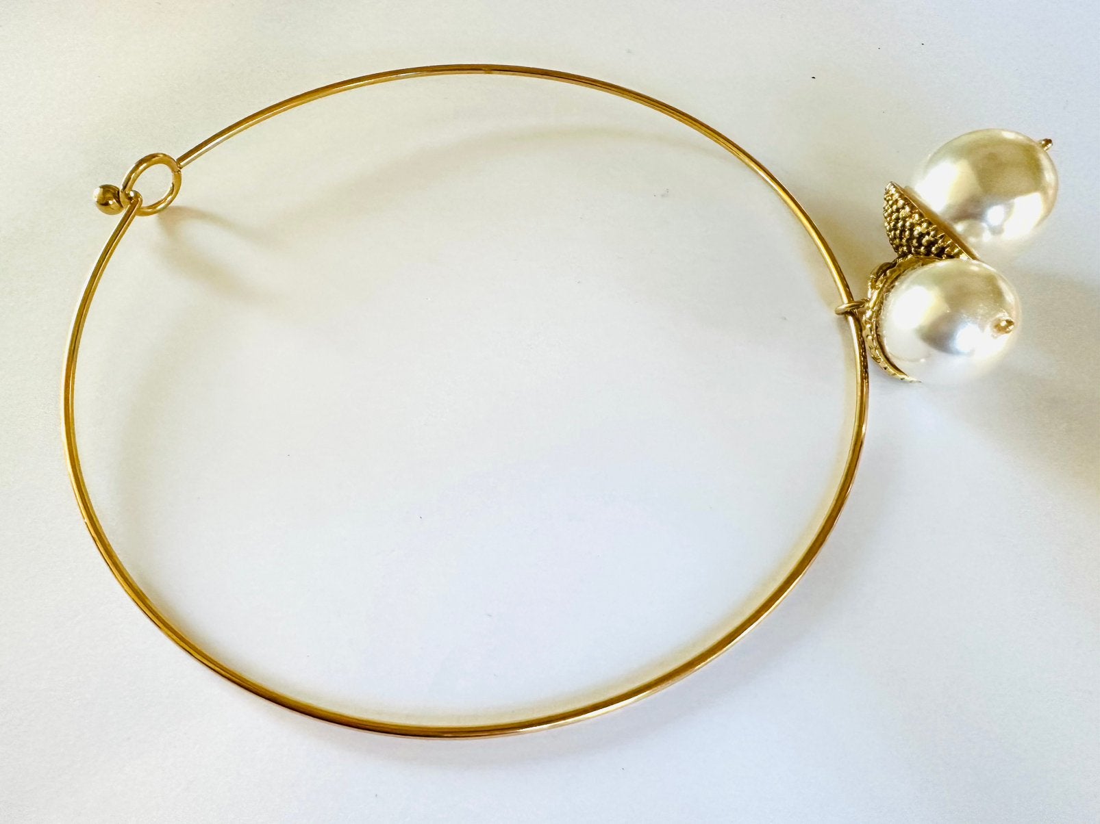 Goudkleurige vintage spang ketting, Gebruikt, Verzenden, Goud, Overige materialen