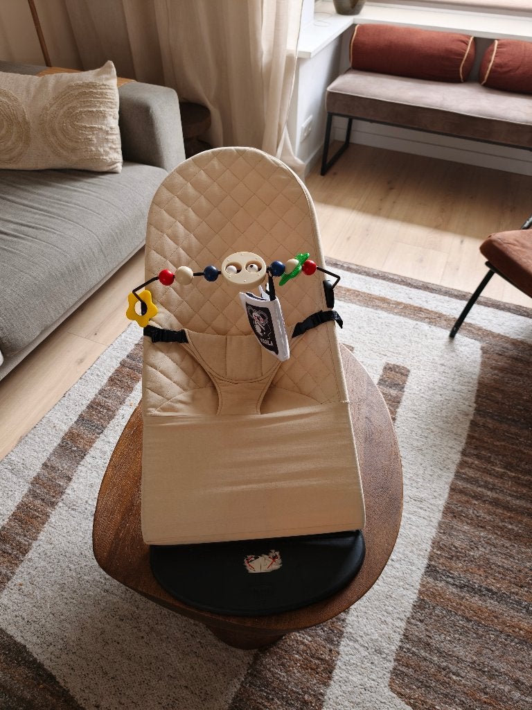 Jaxx baby bouncer - wipstoel met speelboog, Verstelbaar, Wipstoel, Zo goed als nieuw, Ophalen
