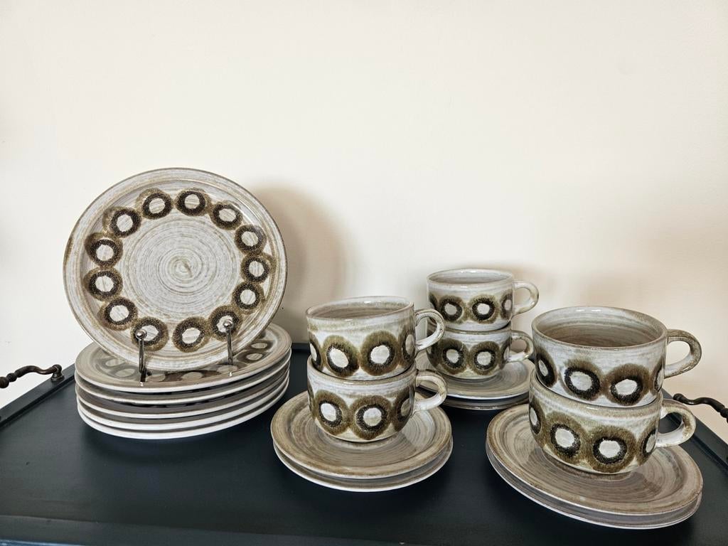 Ceramano Esthetique servies jaren 60 – west germany vintage, Huis en Inrichting, Keuken | Servies, Overige materialen, Ophalen of Verzenden
