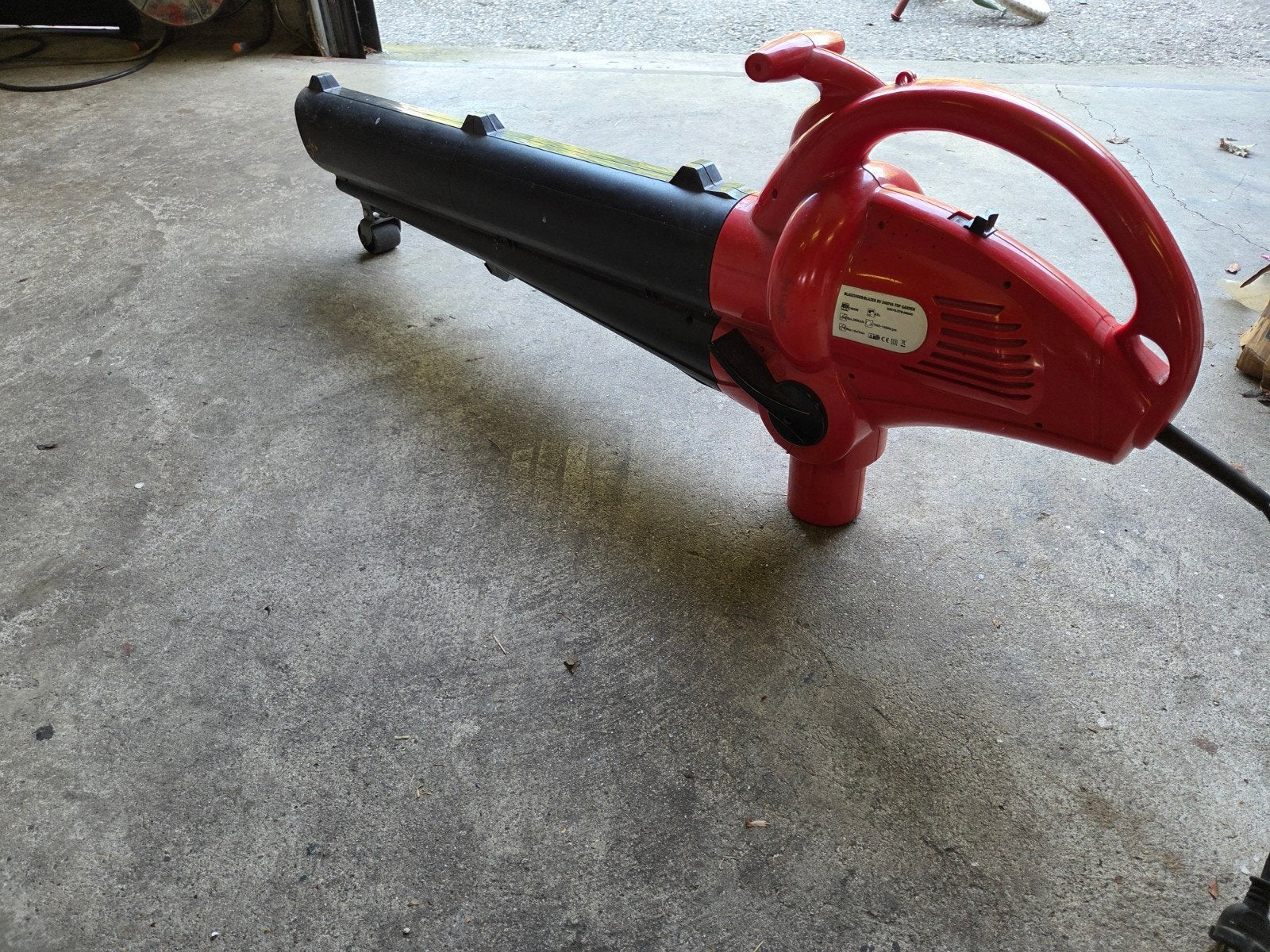 Top Garden Bladzuiger/Blazer BV 2400VA - 2400W, Ophalen, Met versnipperfunctie, Gebruikt, Handgedragen