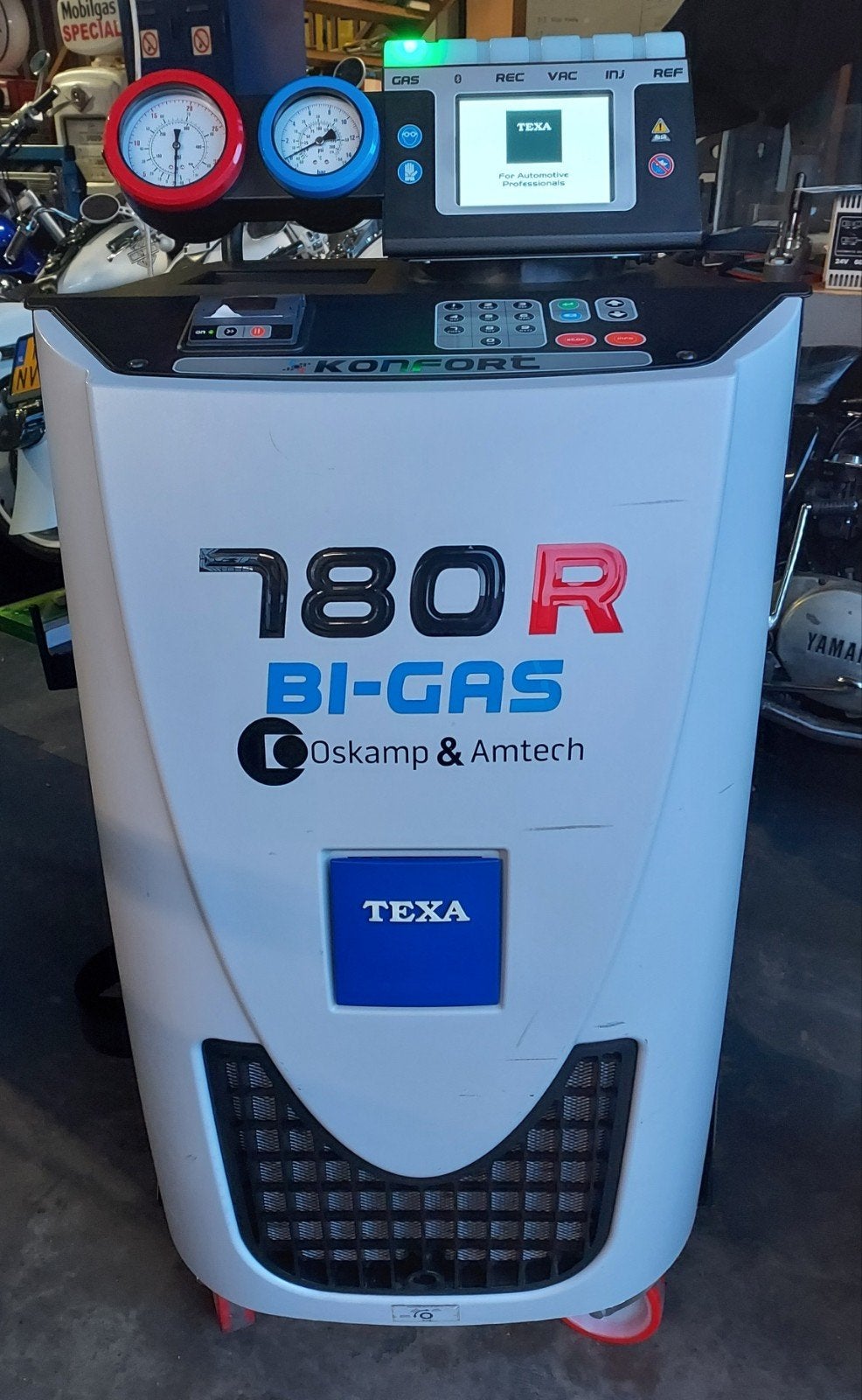 Texa 780R Bi-Gas R134a & R1234yf duo airco vulmachine, Ophalen