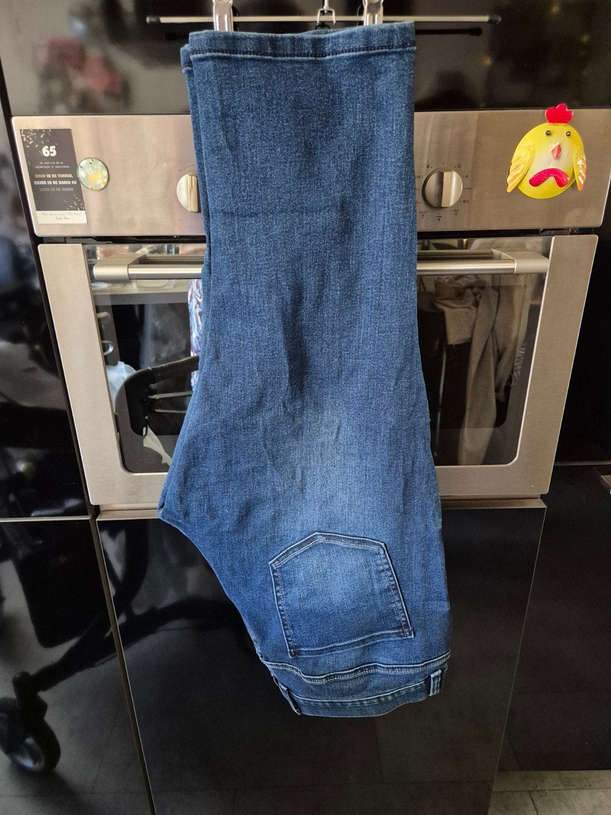 Capri spijkerbroek/tregging maat 48 van MS, Zo goed als nieuw, MS Mode, Broek of Spijkerbroek, Verzenden