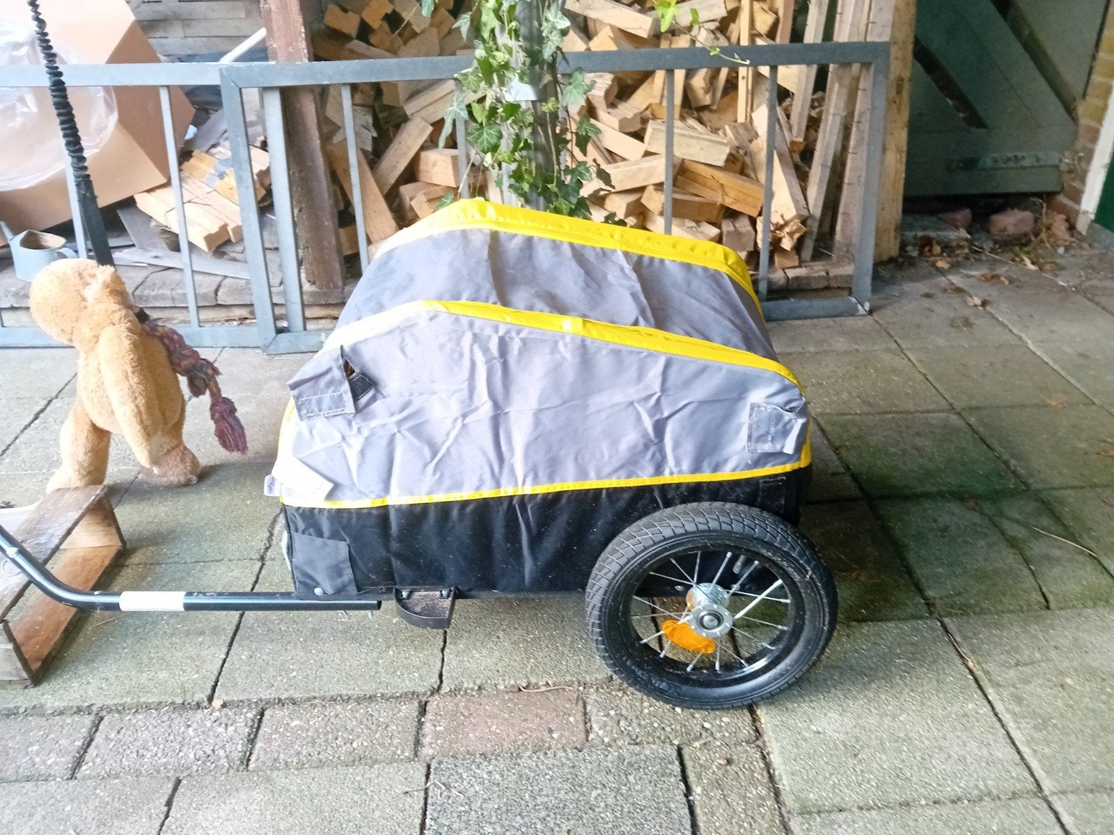 Fiets karretje, Ophalen