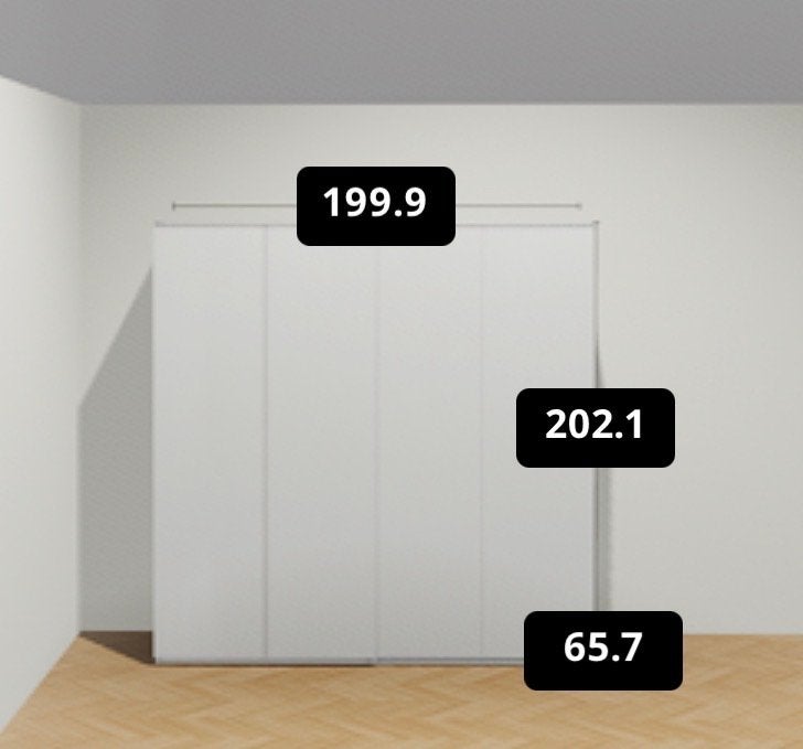 Witte IKEA pax kledingkast met schuifdeuren, Ophalen, 200 cm of meer, 150 tot 200 cm, Zo goed als nieuw