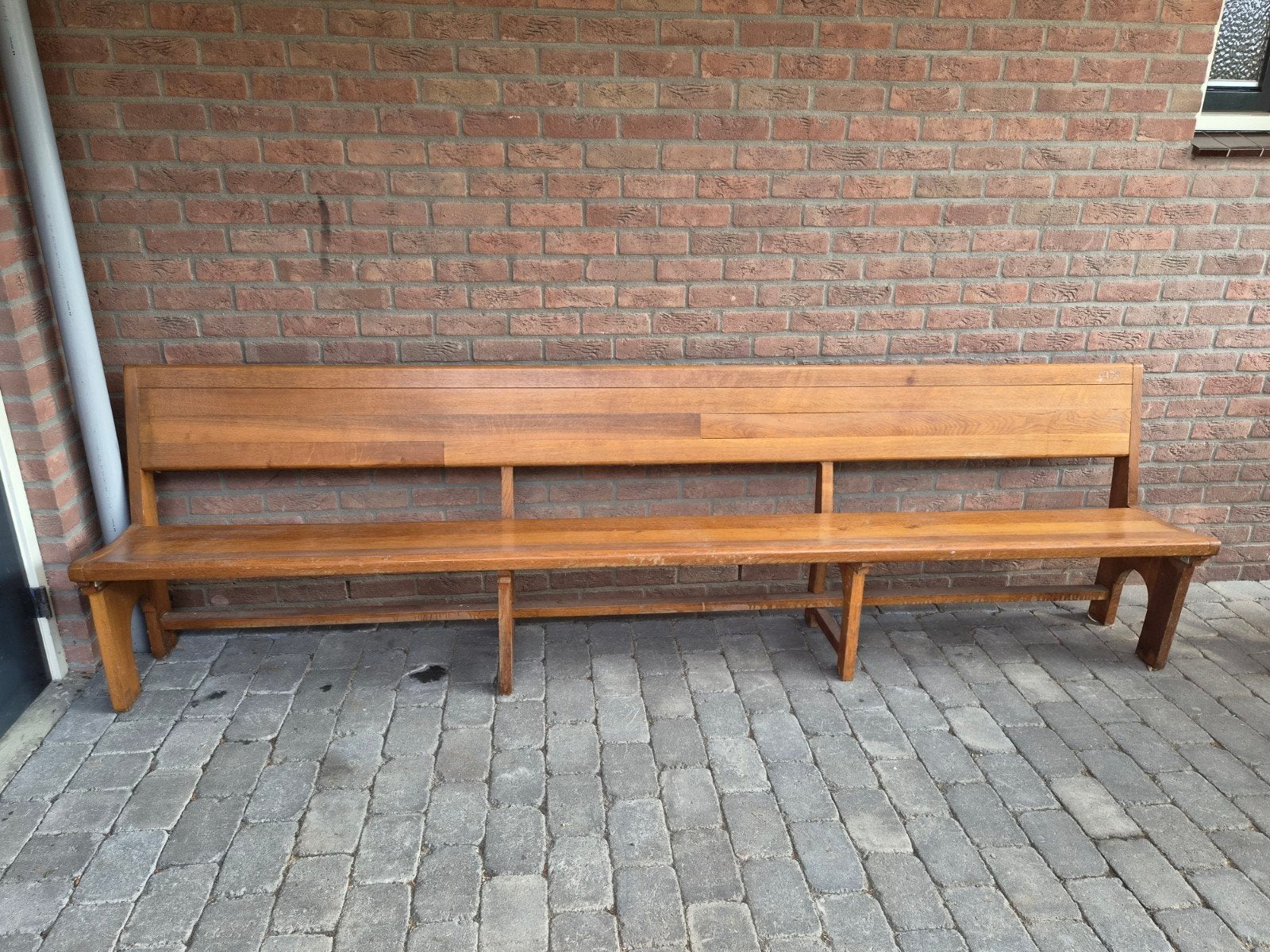 Houten bank uit de St. Stevenskerk Nijmegen, Antiek en Kunst, Ophalen