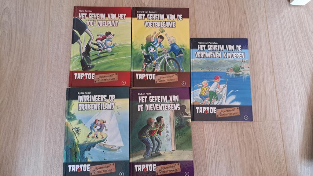 Taptoe spannende boeken 5 stuks deel 1 2 3 5 en 6, Boeken, Ophalen of Verzenden, Zo goed als nieuw, Kind en Jeugd