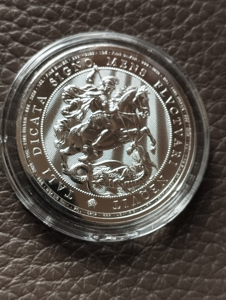 1 oz .999 zilver ST George and the Dragon 2026, Ophalen, Zilver