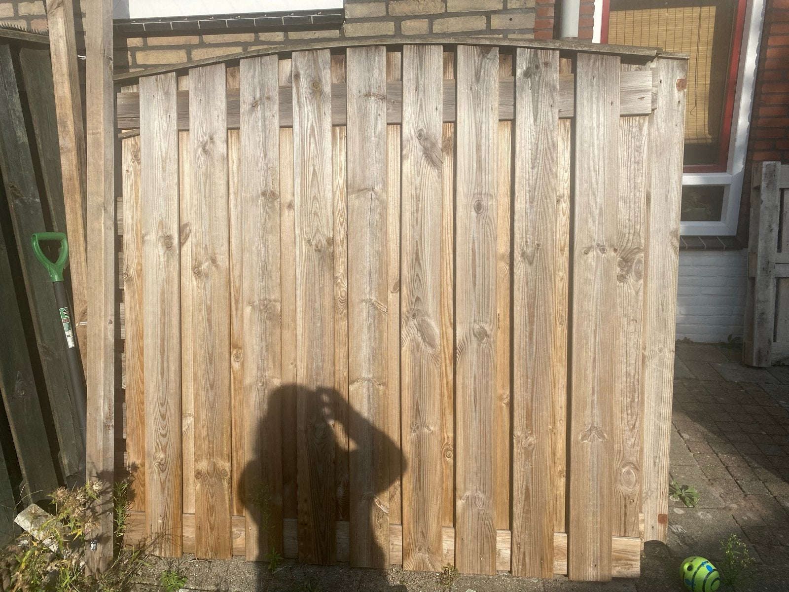 Schuttingpaneel hout 180x178 cm - Goede staat, Tuin en Terras, Ophalen, Minder dan 3 meter, Hout, 1 tot 2 meter